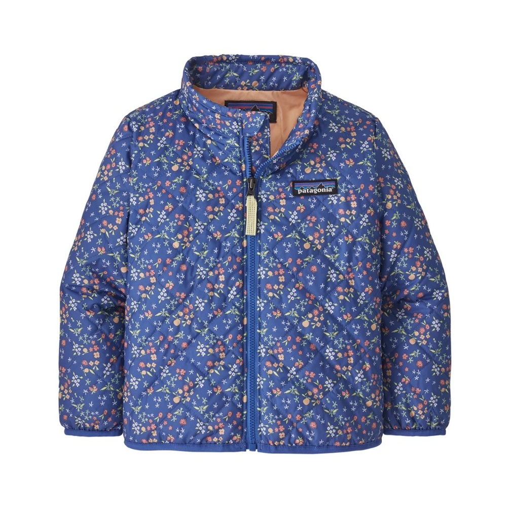 Patagonia Baby Nano Blue Floral Quilted Jacket